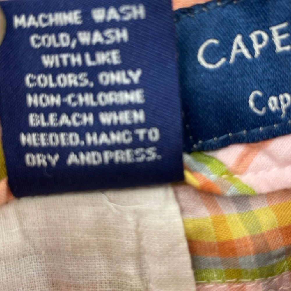Cape Madras Multi Color Plaid Pink Print‎ Button Closure Preppy Skirt Size 2 XS - Picture 7 of 8